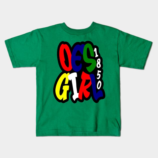 Order of the Easter Star - OES 1850 Kids T-Shirt by Pretty Phoxie LLC